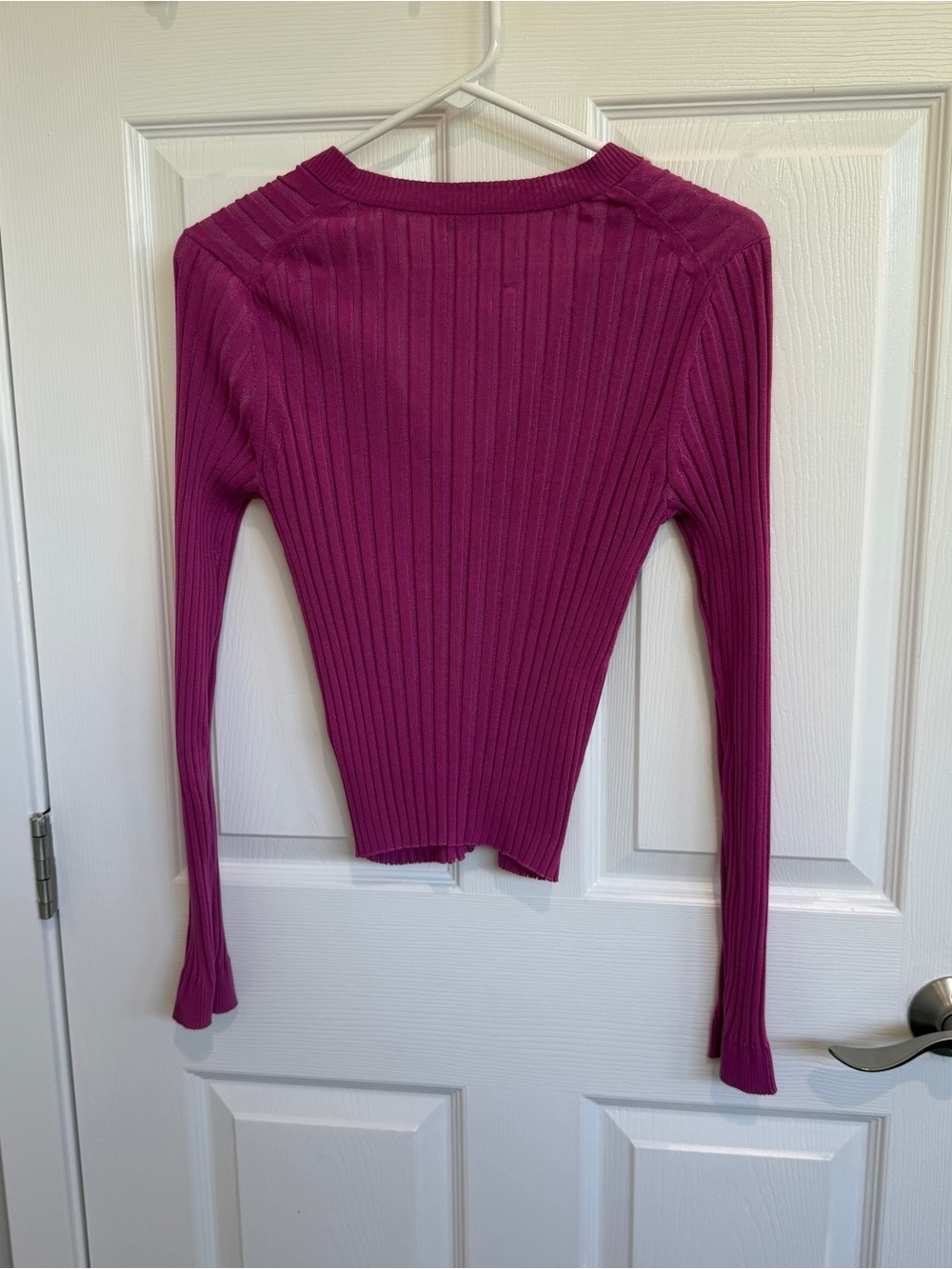 Vince Ribbed V-Neck Cardigan - Picture 4 of 6